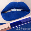 24 Color Make Up Liquid Lipstick Waterproof Mate Lip Long Lasting Matte Lip Gloss Black Blue Nude Lipstick