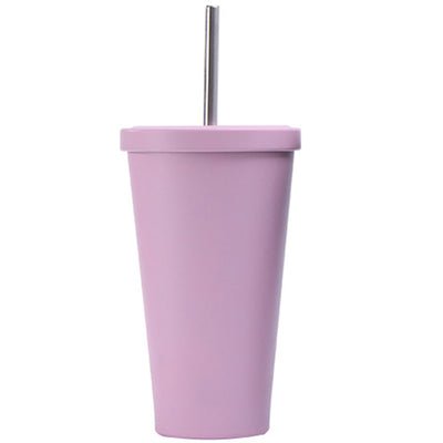 Stainless steel straw cup