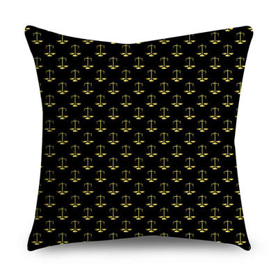 2 Piece Set Black Gold Cushion Covers