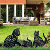 Cat Silhouette Metal Art Decoration