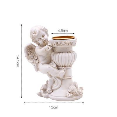 Cupid Figurine Candle Holder