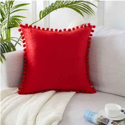 Velvet Solid Color Cushion Cover