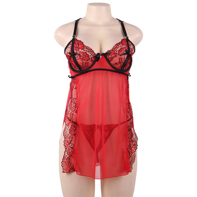 Adjustable Strap Lingerie Nightdress