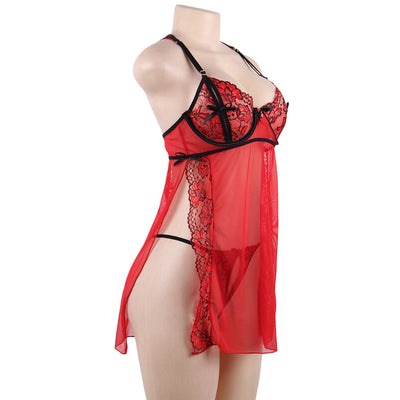 Adjustable Strap Lingerie Nightdress