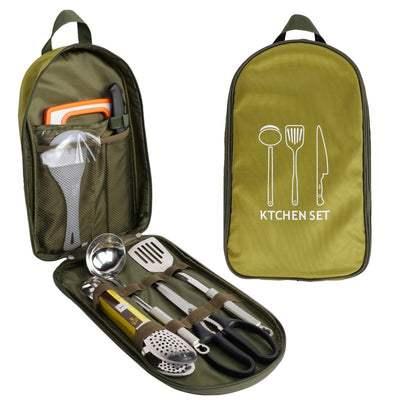 8 PCE Outdoor Cookware Set Picnic Mobile Kitchen