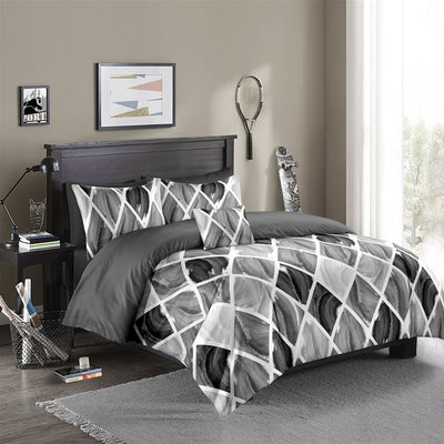 Bedding Gradient Nordic Diamond Lattice Quilt Cover