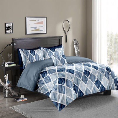 Bedding Gradient Nordic Diamond Lattice Quilt Cover