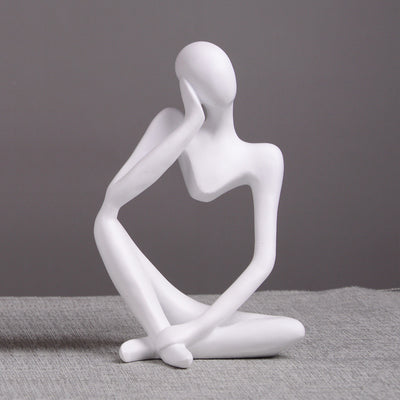 Thinker Statue Abstract Figure