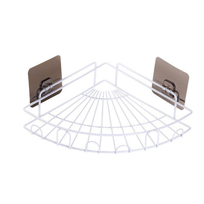 Bathroom Fan Shaped Corner Wall Hanging Shelf