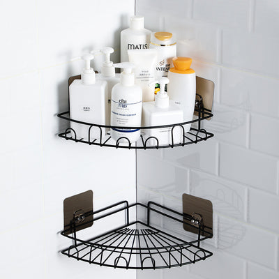 Bathroom Fan Shaped Corner Wall Hanging Shelf