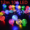 Crystal Solar Power LED Lamps String Lights