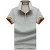 Men's Short Sleeve Cotton Lapel Polo Shirt