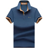 Men's Short Sleeve Cotton Lapel Polo Shirt