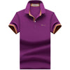 Men's Short Sleeve Cotton Lapel Polo Shirt