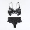 Lace Split Women's Bra & Underwear Set