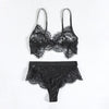 Lace Split Women's Bra & Underwear Set