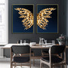 Golden Butterfly Painting