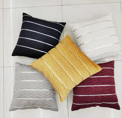 Luxury Striped Velvet Pillow Cover