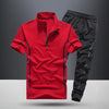 Sportswear Men's Short Sleeve Casual Running 2 Piece Suit