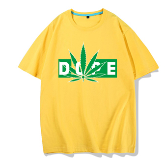 Hemp Leaf Dope Weed Men's Short Sleeve Cotton T-shirt