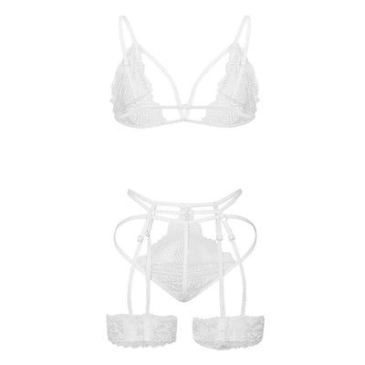 Three-piece Lace Lingerie Set