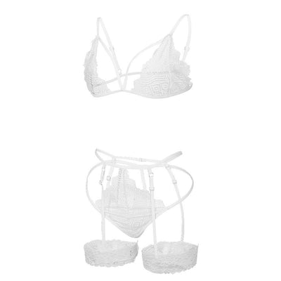 Three-piece Lace Lingerie Set