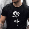 Men's Rose Print T Shirt