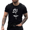 Men's Rose Print T Shirt