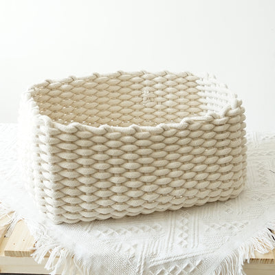 Handmade Cotton Rope Storage Basket