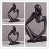 Thinker Statue Abstract Figure