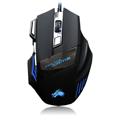 7-Button Colorful Glowing USB Gaming Mouse