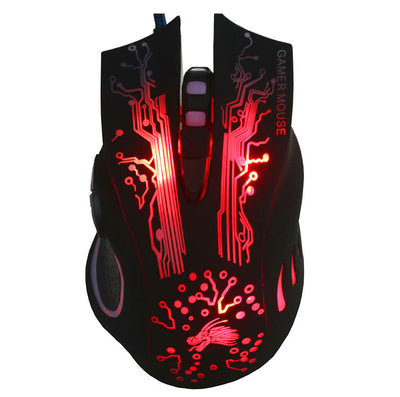 7-Button Colorful Glowing USB Gaming Mouse