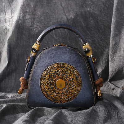 2021 Leather Women''s Bag Retro Head Leather