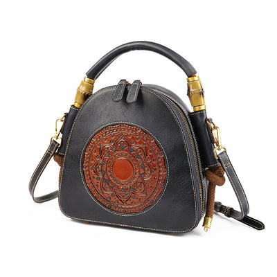 2021 Leather Women''s Bag Retro Head Leather