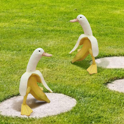 Banana Duck Decoration Statue