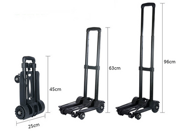 Four-Wheel Foldable Luggage Cart