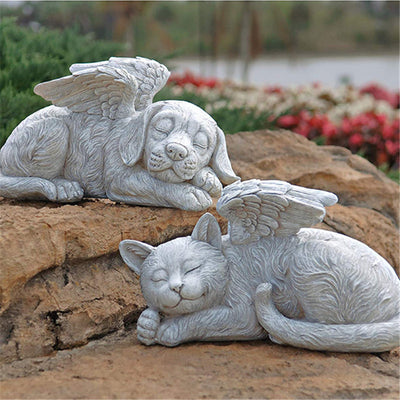 Pet Memorial Cat or Dog Angel Statue
