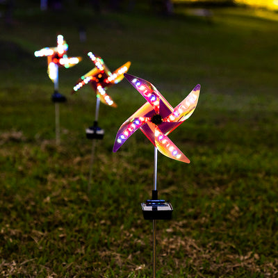 Solar Landscape Windmill Light