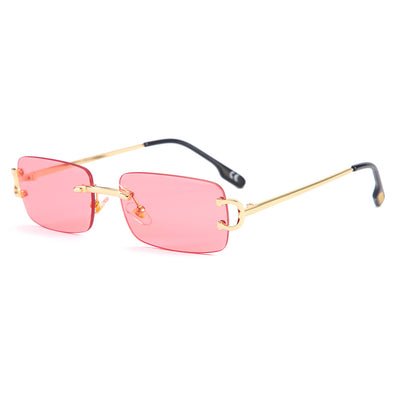 Square Rimless Cut-edge Sunglasses