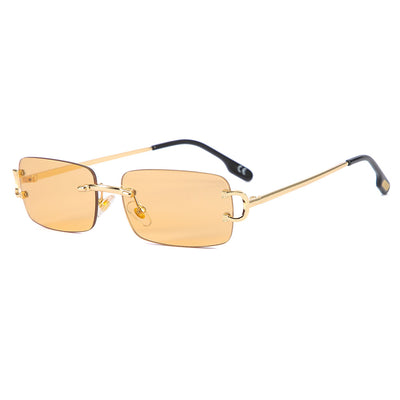 Square Rimless Cut-edge Sunglasses