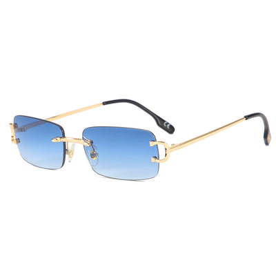 Square Rimless Cut-edge Sunglasses