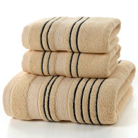 3 Pce Pure Cotton Bath Towel Set