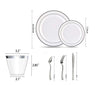 Round Hard Plastic Dinner Plates & Accessory Set