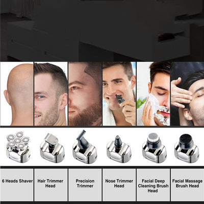 Six-Blade Electric Shaver