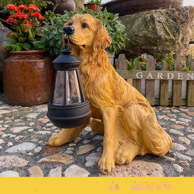 LED Solar Light Dog Lantern