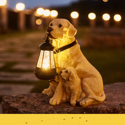 LED Solar Light Dog Lantern