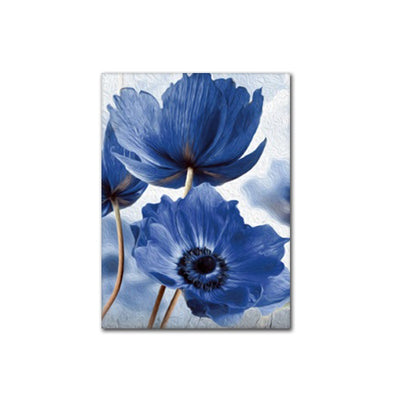 Blue Flower Canvas Painting