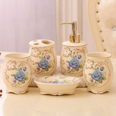 Ceramic Bathroom Kit Five Piece