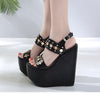 High-Heeled Platform Sandals