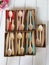 24pcs / Set Wooden Cutlery Set